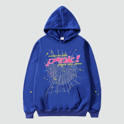 Helloice Spider Web Print Hoodie